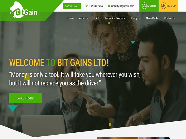 Bit Gains LTD screenshot